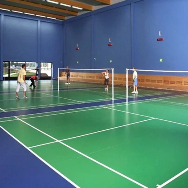 Badminton Court 2 color Two-color badminton court floor