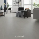 ตัวอย่างการติดตั้งพื้น SPC ลายก้างปลา สีเทา FT-M82128L-5