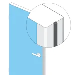 ยางขอบประตูกันกระแทก PVC-u