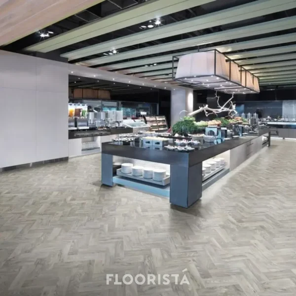 พื้นไวนิลลายก้างปลา สีเทา FT-P3106 - รูปภาพ 2