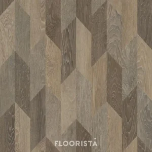 Chevron pattern vinyl flooring, Chevron pattern rubber tiles, brown FT-P3409